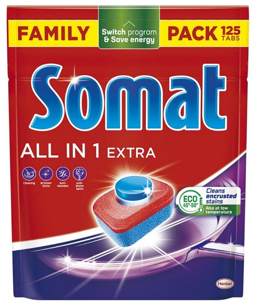 Таблетки для ПММ Somat All in 1 Extra 125 шт.