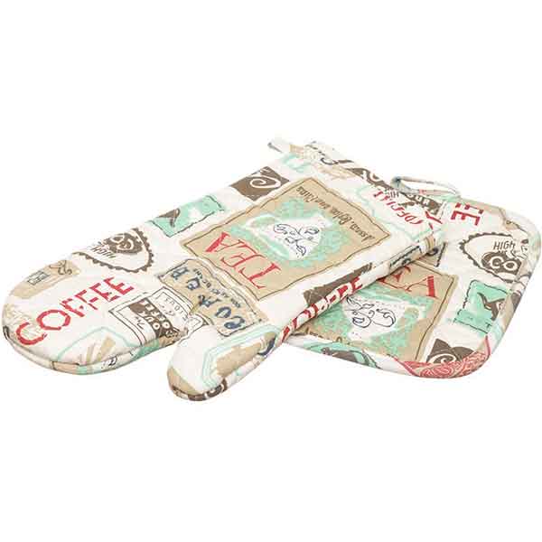 Набір кухонний Ніжна кава рукавичка та прихватка 17x30 см 