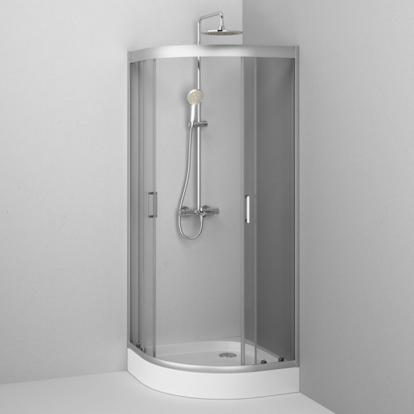 Душевое ограждение AM.PM Gem 1/4 Round 80x80 W90UG-401-080MT Chrome