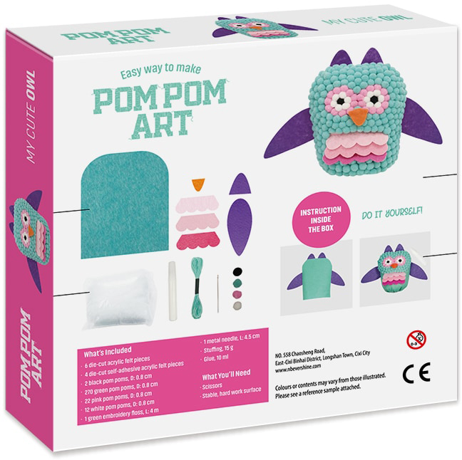 Набор для творчества Mebo Шармик на рюкзак Сова 609-02