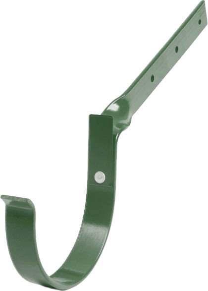 Кронштейн желоба Bryza изогнут металлический 125 мм зеленый