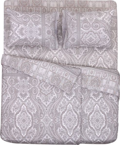 Комплект постельного белья Classic семейный бежевый UP! (Underprice) 