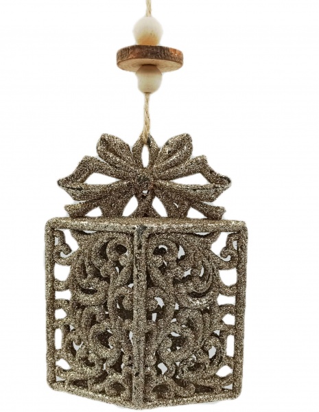 Декоративна підвіска Подарунок 11 см бронзовий NY21111