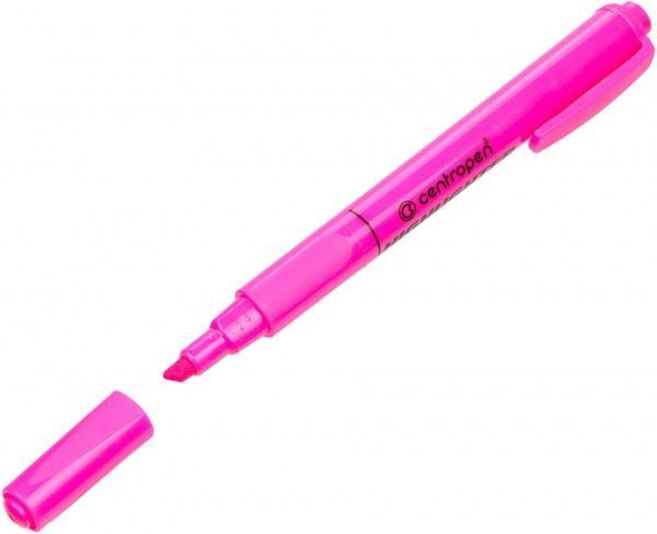 Маркер текстовый Centropen Fax 1-4.6 мм 8722 розовый 
