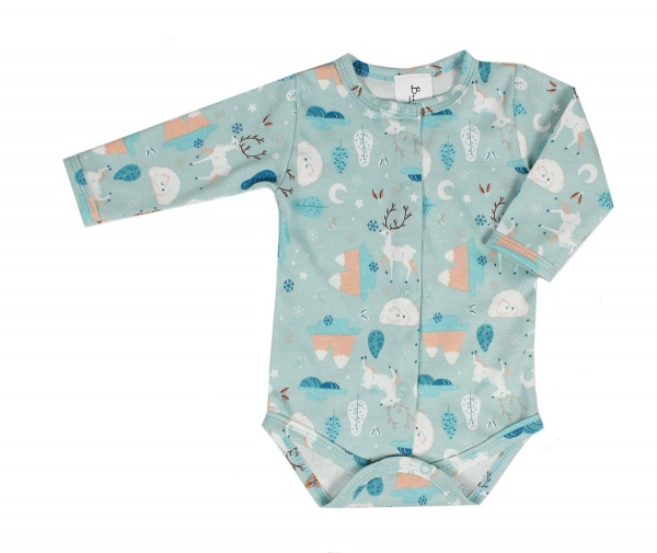 Боди для мальчика Bambinelli р.56 голубой с принтом 