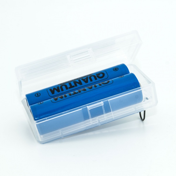 Аккумулятор Quantum Li-ion NCM18650 3000mAh 1С с клеммным выступом 18650 2 шт. (NCM18650TT/3000-PB2)