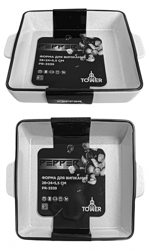 Форма для випікання Pepper Tower 28х24х5, 5 см кераміка