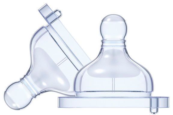 Набір сосок Chicco Well-Being силіконових фізіологічних швидкий потік від 4 місяців 2 шт