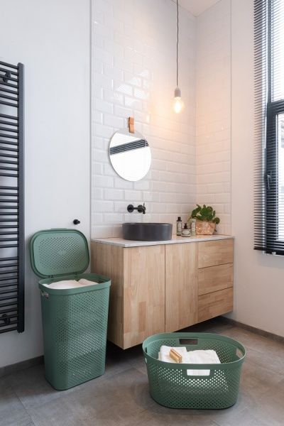 Кошик для білизни Curver Infinity 40 л 590x390x270 мм зелений 