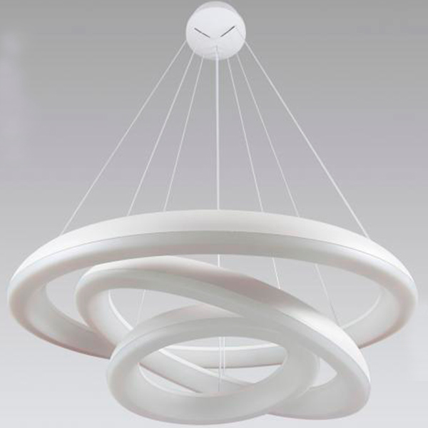 Подвес светодиодный потолочный Светкомплект L-OV-R 11530 115W+30W OP RC WH белый с пультом д/у