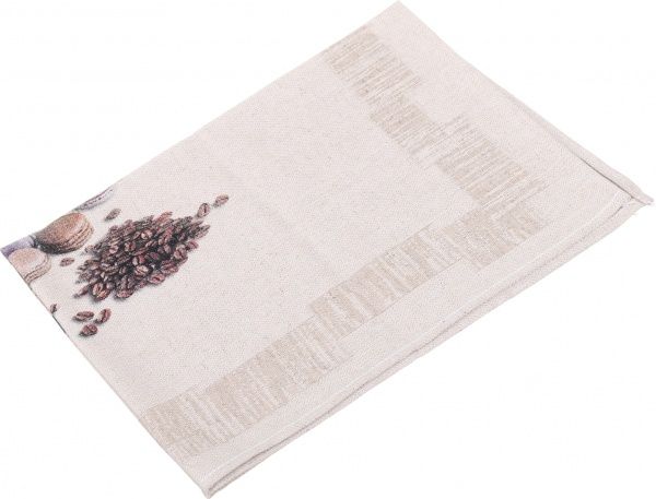 Полотенце французский завтрак кофе 47x60 см Білоруський льон коричневый 