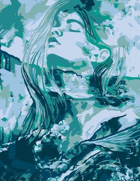 Картина за номерами Стихія води 35x45 см Rosa Start 