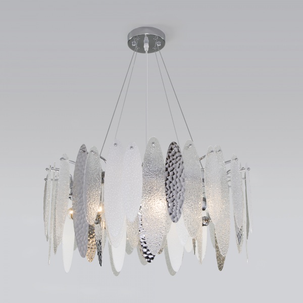 Люстра подвесная Strotskis Canaria 8x60 Вт E14 хром 324/8 (хром) 