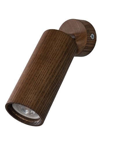 Светильник настенно-потолочный Iterna Alta spot 1xGU10 ясень темный LW086 