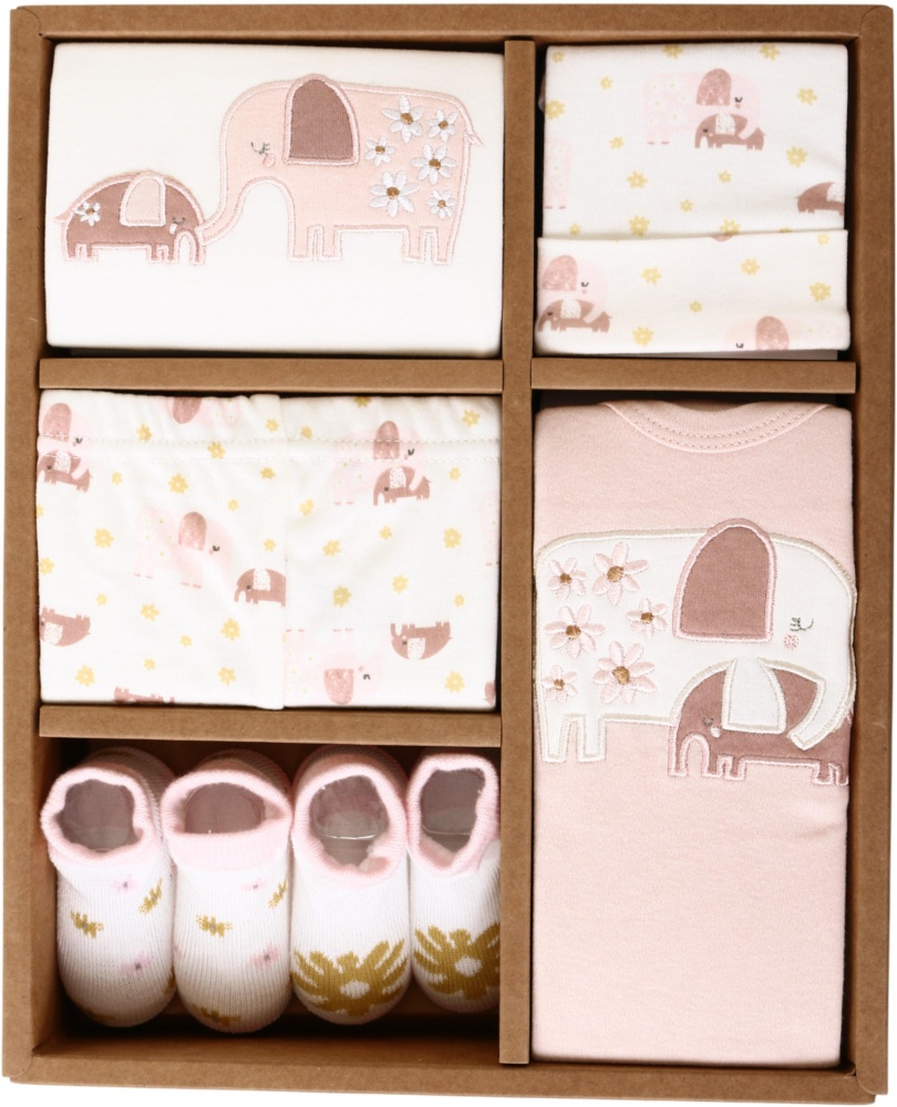 Комплект HW для дівчаток Слоники 6 предметів різнокольоровий р.50 FS158P / BKG02220