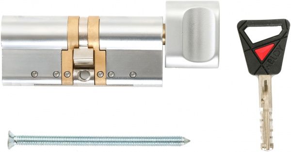 Цилиндр Abloy NOVEL CY 323 UT MCR 37.5х36.5 ключ-вороток 74 мм матовый хром