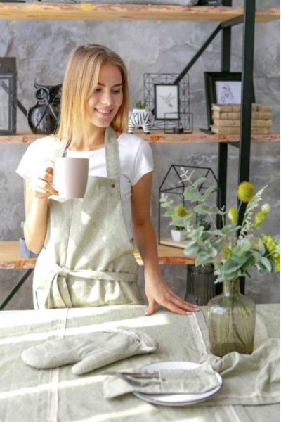 Дорожка на стол Hygge Boa 40x140 см хаки Прованс 