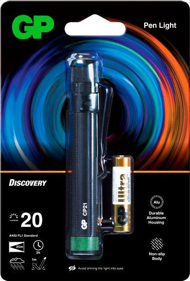 Фонарик GP LED CP21BE-2FB1 черный 