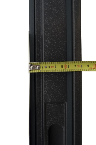 Дверь входная Министерство дверей КС антрацит / белый матовый 2050х860 мм правая