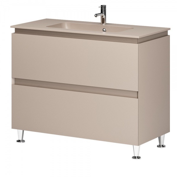 Тумба на ножках Aquarius Loretto 100 Fume mat под умывальник Plaza