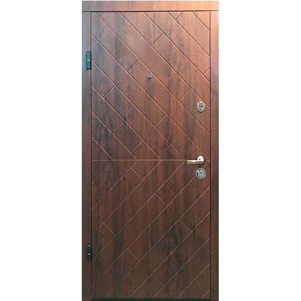 Двері вхідні Міністерство дверей КС-234 (вулиця) дуб темний 2050x960мм ліві