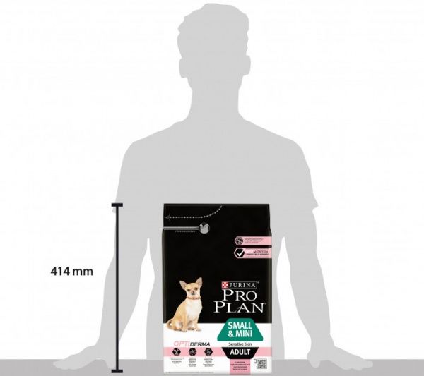 Корм Pro Plan ADULT Small & Mini Sensitive Skin з лососем і рисом 3 кг