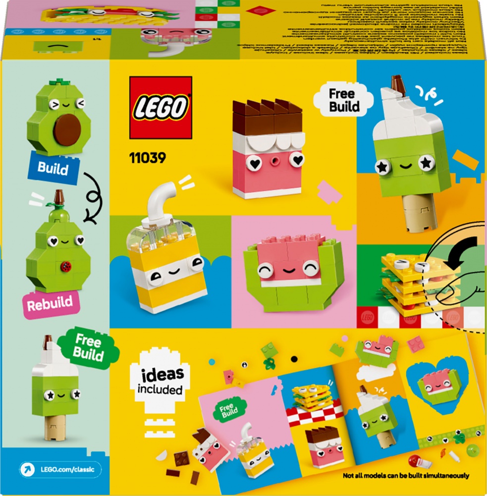 Конструктор LEGO Classic Творческие друзья с едой 11039