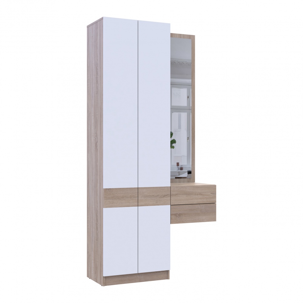 Прихожая Doros Сола 1+2 2150х1050х400 мм дуб сонома