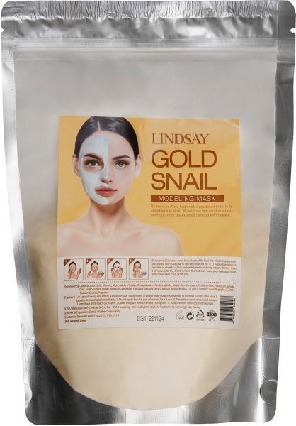 Маска для обличчя Lindsay моделююча Золотий Равлик 240 г 1 шт.