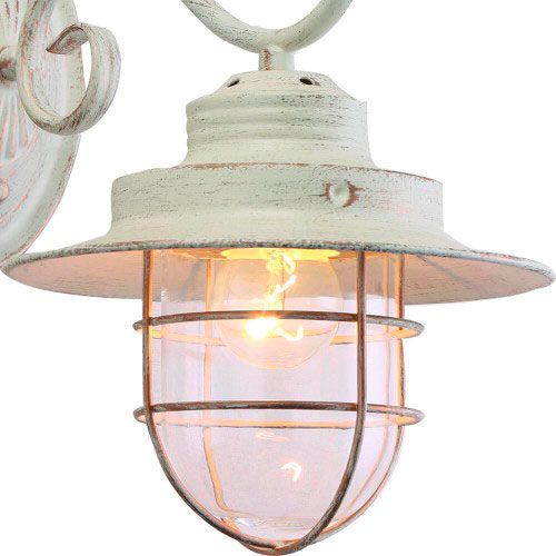 Бра Arte Lamp A4579AP-1WG Lanterna 1x60 Вт E27 бело-золотистый 