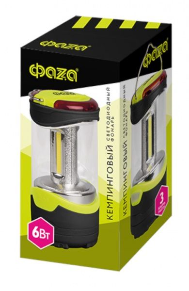 Фонарь кемпинговый ФАZА CF2-L6W