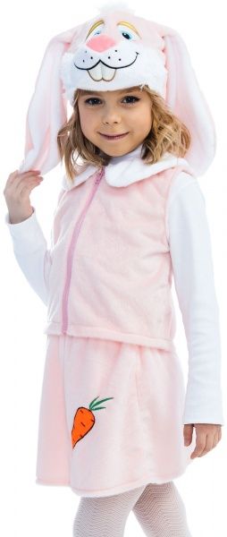 Костюм карнавальний КАРНАВАЛІЯ Зайченя з вишивкою 4-7 років р.122 рожевий 