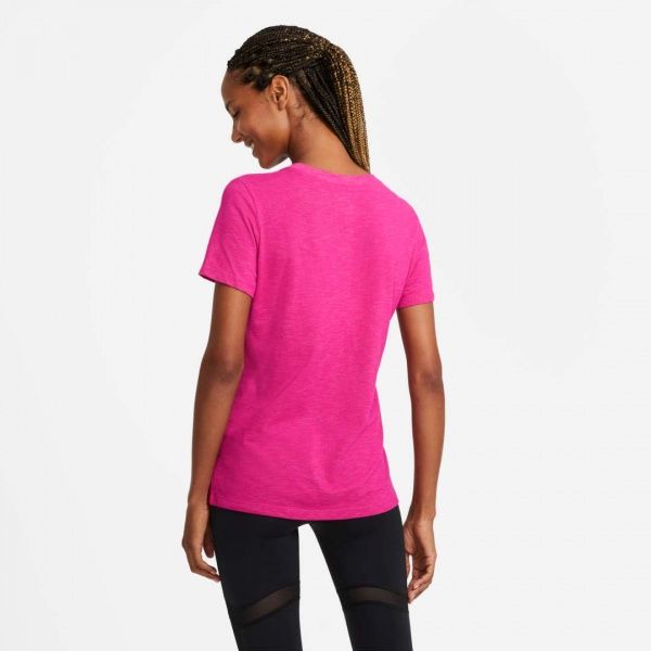 Футболка Nike W NK DRY TEE DFC CREW AQ3212-616 р.L рожевий