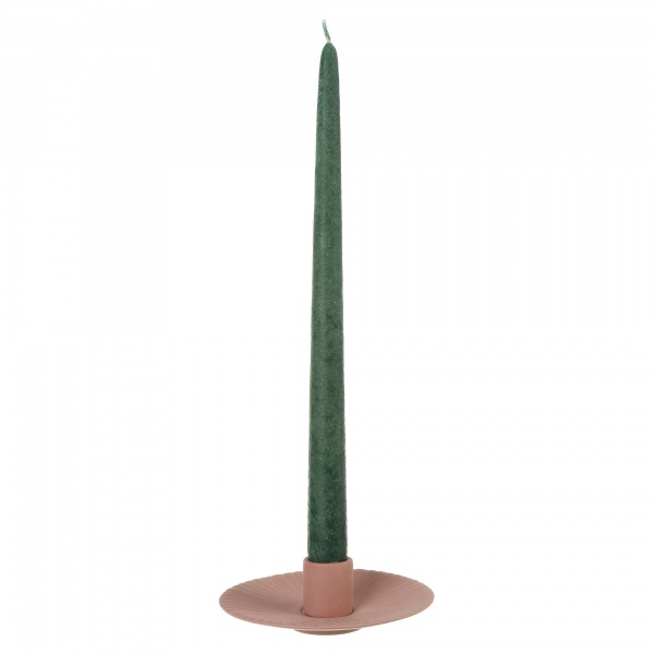 Подсвечник-тарелка керамический терракотовый №1 12.3х12.3х3.5 см