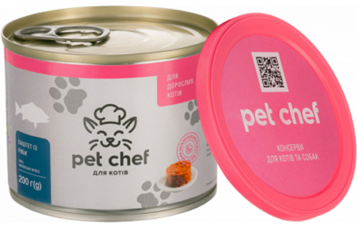 Паштет для взрослых котов с рыбой 200 г