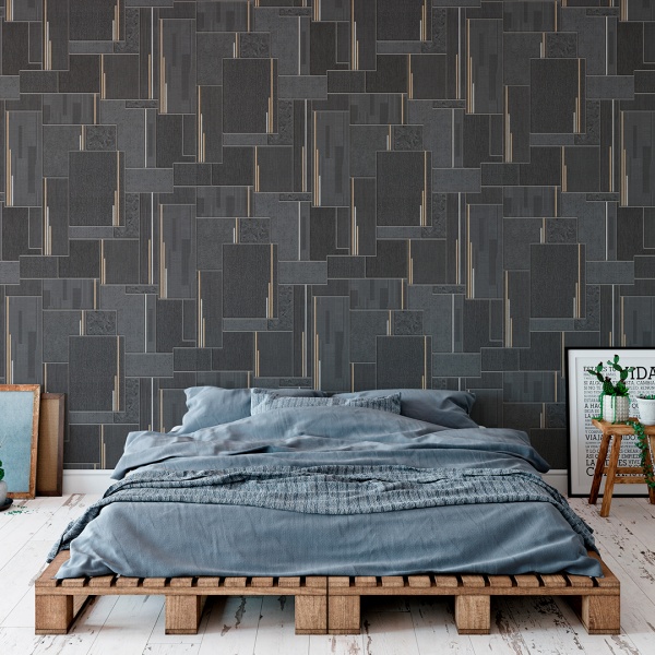 Обои виниловые на флизелиновой основе Vinil Печворк стена ЭШТ 4-1564 1,06x10,05 м 