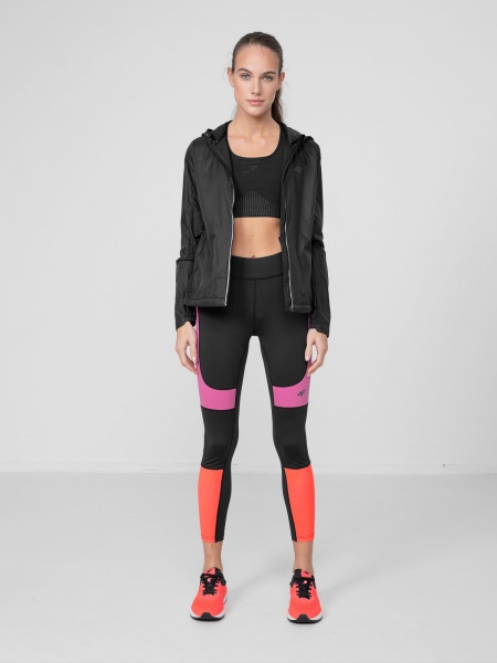 Лосины 4F WOFUNCTIONAL TROUSERS SPDF014 H4Z22-SPDF014-20S р.S черно-красный