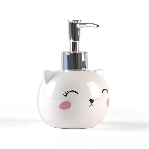 Диспенсер Cute cat 250 мл белый BA-19