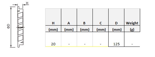 Гратка для вентиляції ELC 100 мм метал алюміній 