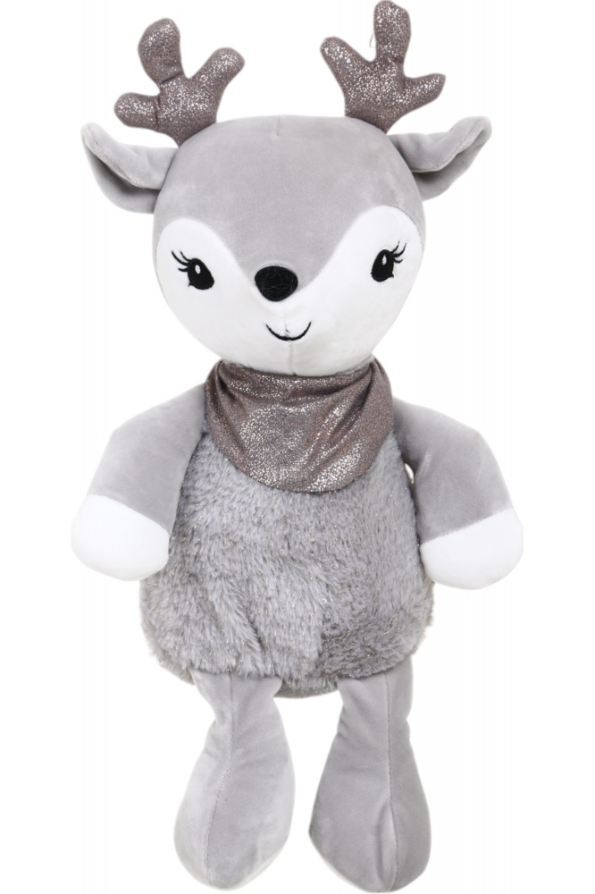Мягкая игрушка Luna Kids Рождественская Олень Бобо 29 см серый DT210814