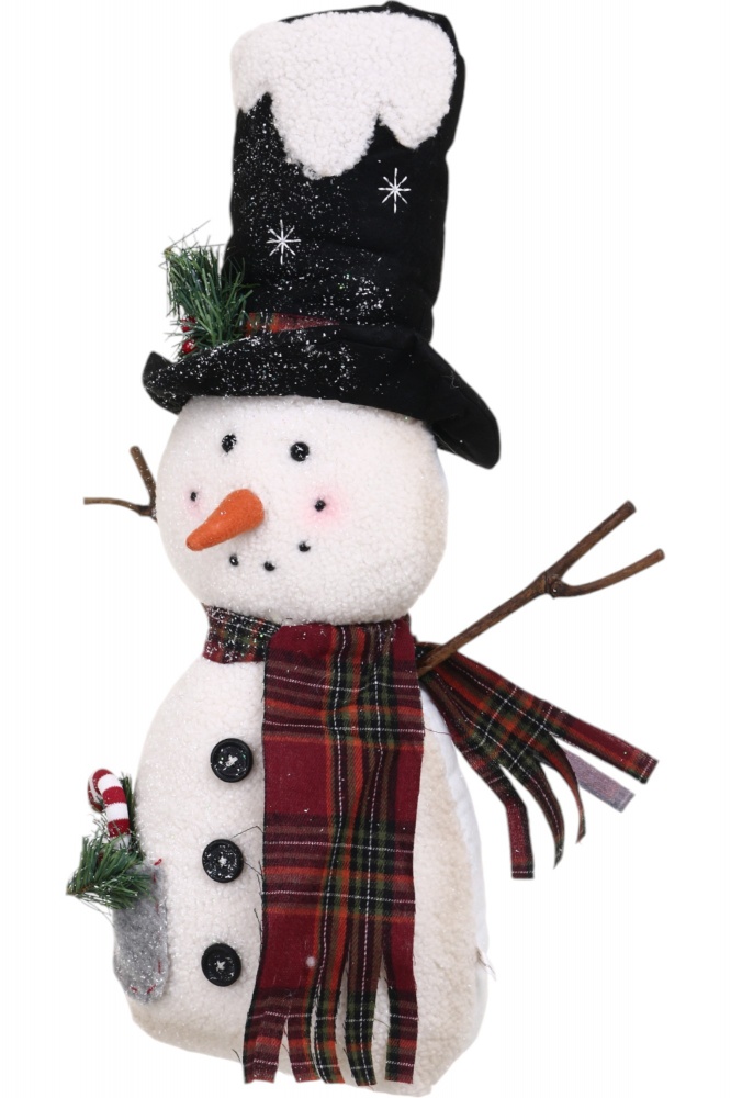 Декорация новогодняя Снежок пряничный что стоит в ассортименте AH241548AB 37 см