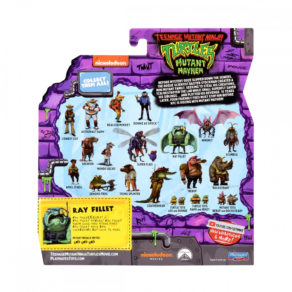 Игровая фигурка TMNT серии Черепашки-Ниндзя Рэй Филлет 83308