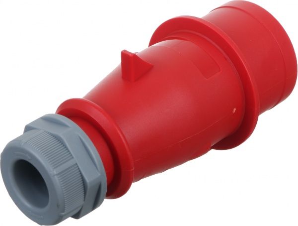 Вилка электрическая силовая с заземлением Expert 3p+N+PE (015) 380В 16А IP44 серый