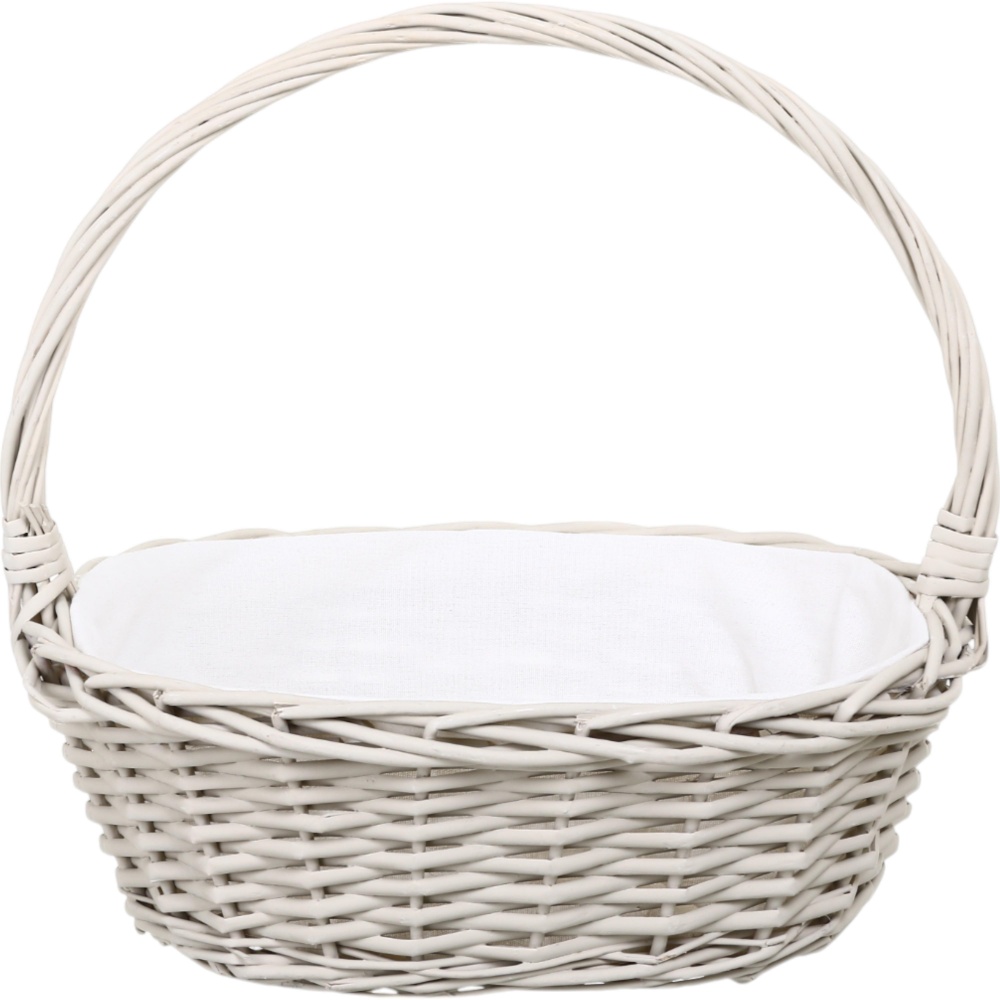 Кошик плетений з текстилем 40х30х14/36 см RL24-23T/1-2