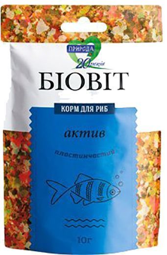 Корм Природа для риб Біовіт Актив 10г