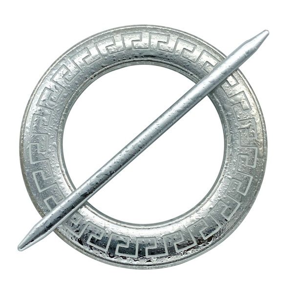 Декор Круг Афины d150 мм мокрое серебро С003-2а MISLT