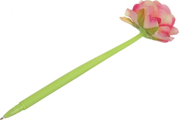 Ручка кулькова Троянда біло-рожева 