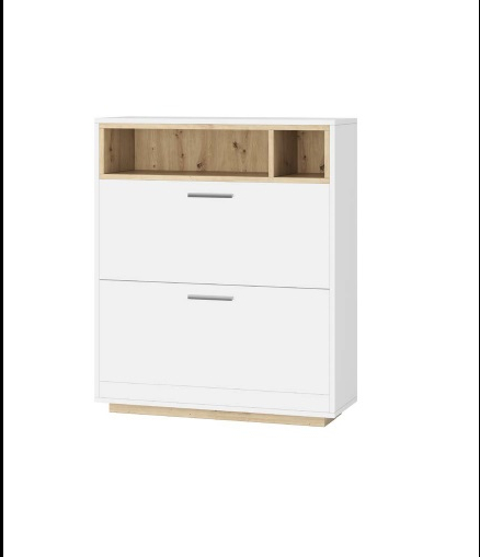 Тумба для взуття Хайді 320x850x1090 мм дуб артізан білий 