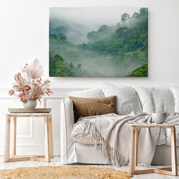 Картина на холсте Лес в тумане 110x70 см WS Holst 14082227,2 
