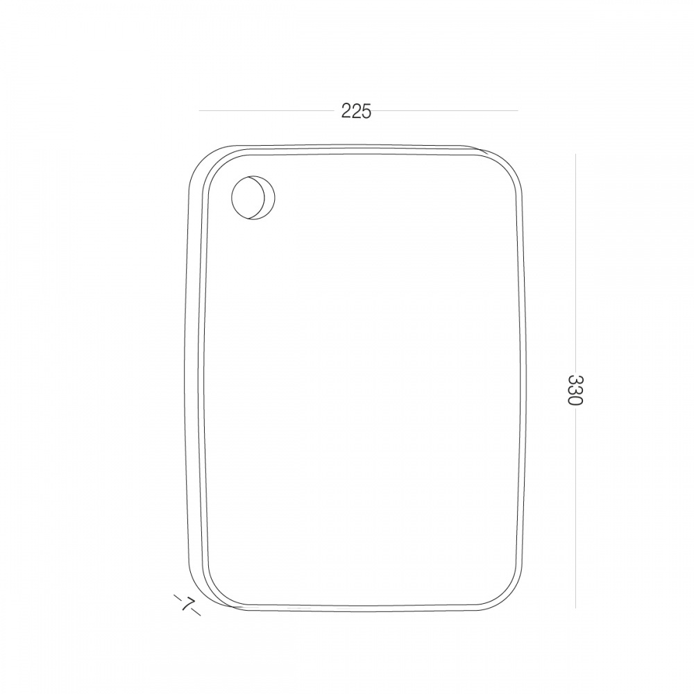 Доска разделочная MVM KP-08 S Beige 33х22.5 см